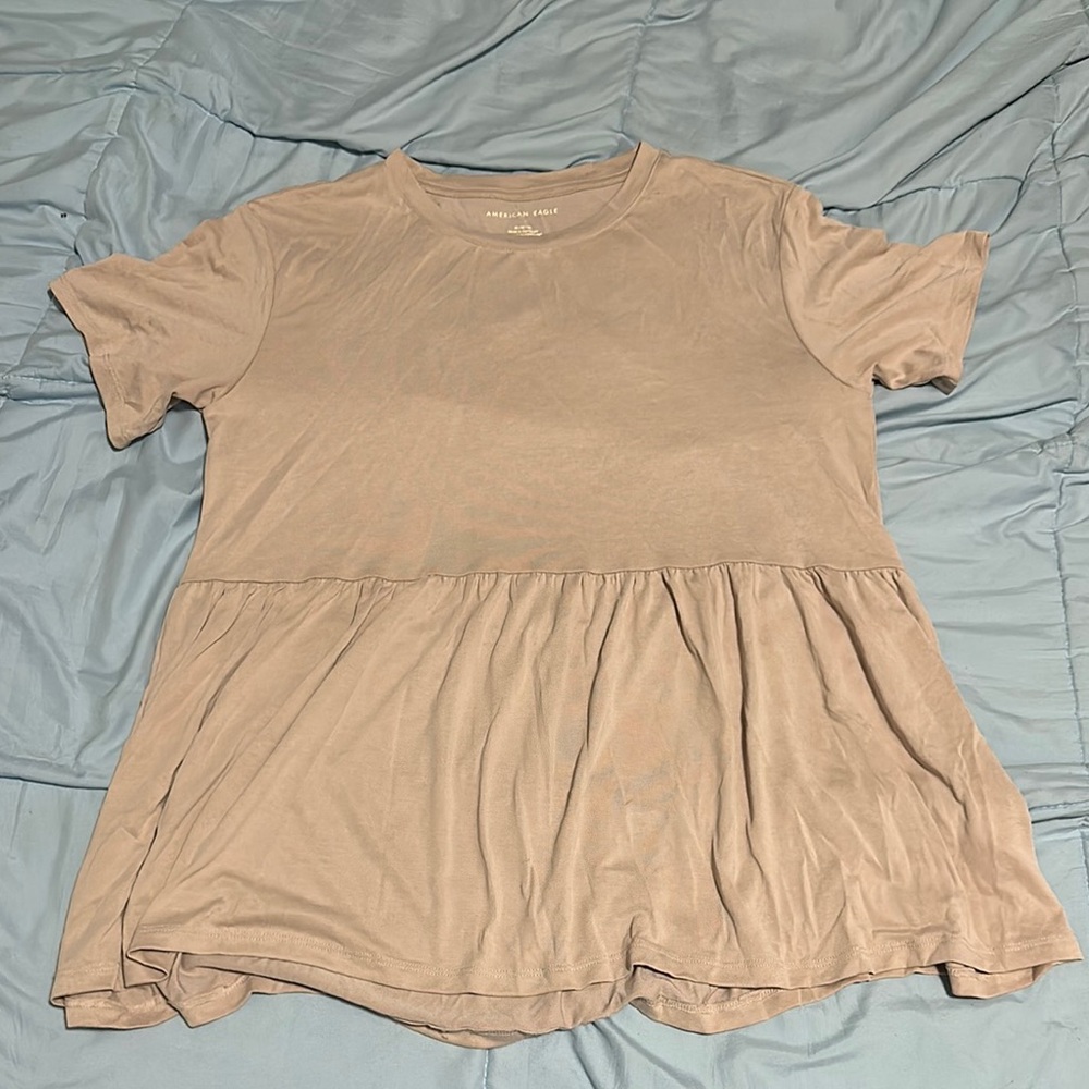 American Eagle pink babydoll top size medium
